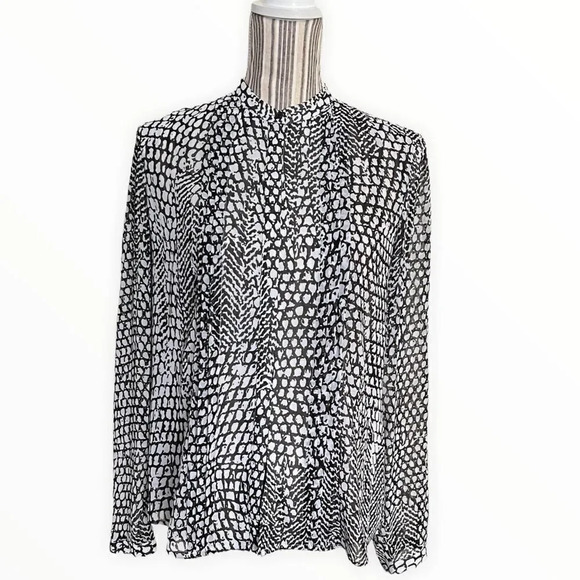 ARMANI EXCHANGE | Black | Printed Long Sleeve Shirt - Picture 2 of 9